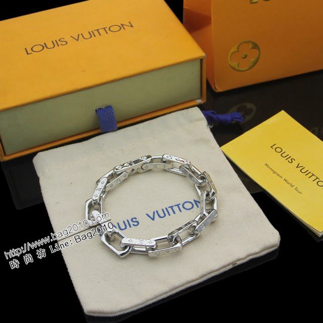 Louis Vuitton新款飾品 路易威登男女同款手鏈 LV粗鏈條手鏈  zglv1831